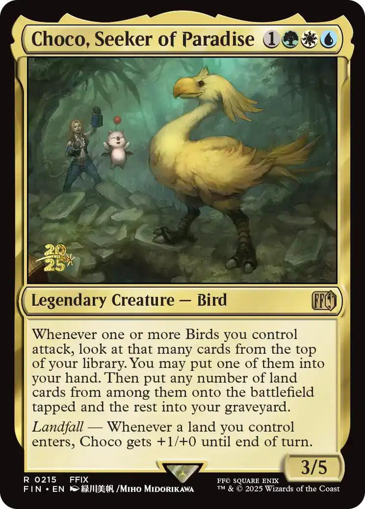 Choco, Seeker of Paradise [FINAL FANTASY Prerelease Promo] Magic: The Gathering