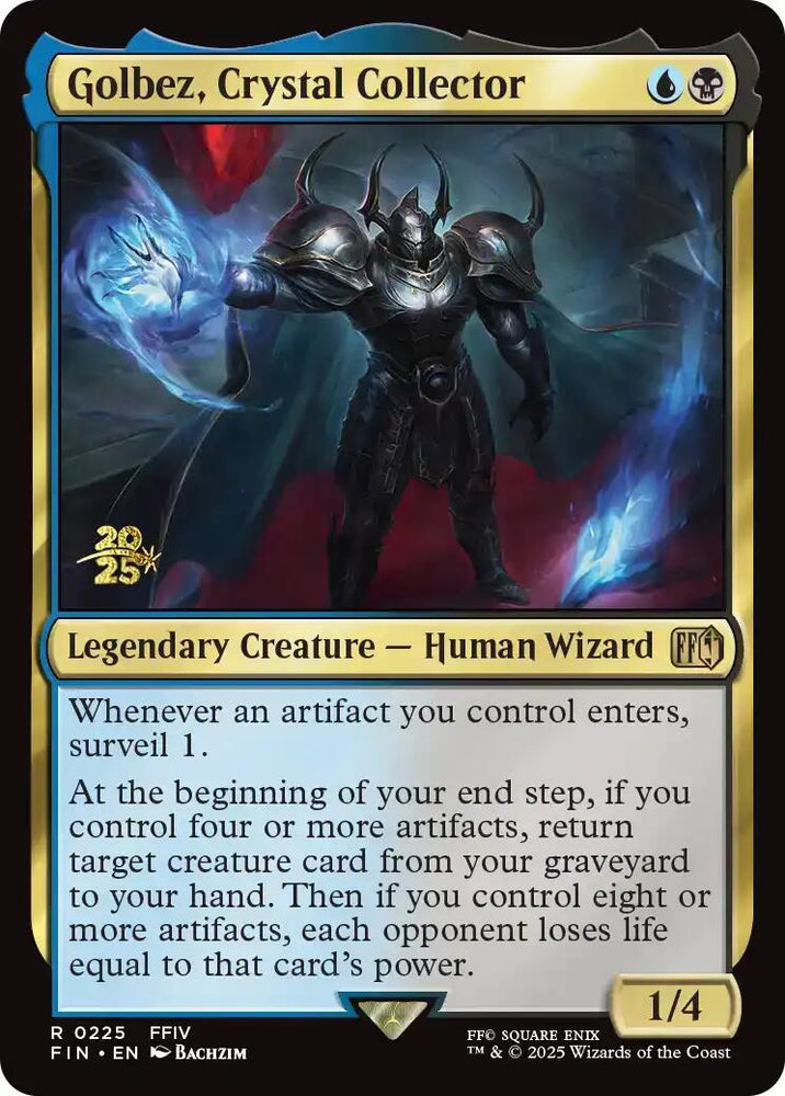 Golbez, Crystal Collector [FINAL FANTASY Prerelease Promo] Magic: The Gathering
