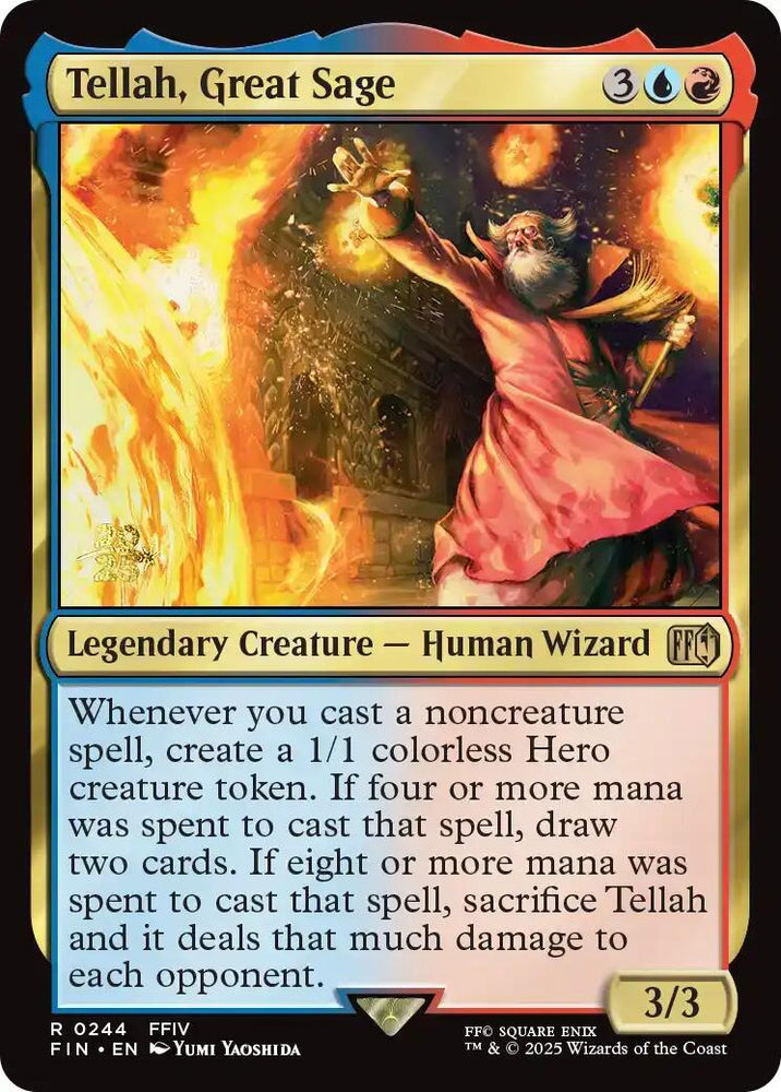 Tellah, Great Sage [FINAL FANTASY Prerelease Promo] Magic: The Gathering