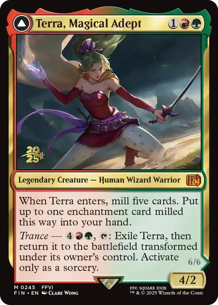 Terra, Magical Adept // Esper Terra [FINAL FANTASY Prerelease Promo] Magic: The Gathering