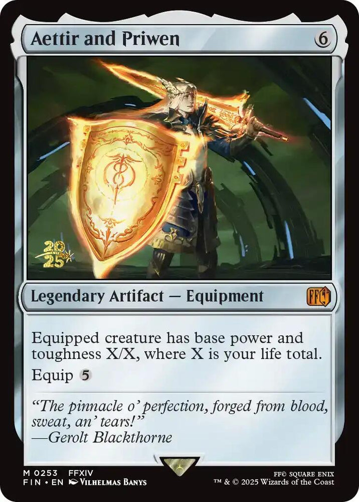 Aettir and Priwen [FINAL FANTASY Prerelease Promo] Magic: The Gathering