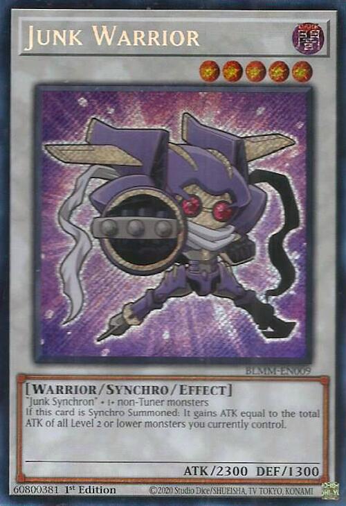 Junk Warrior [BLMM-EN009] Secret Rare Yu-Gi-Oh!