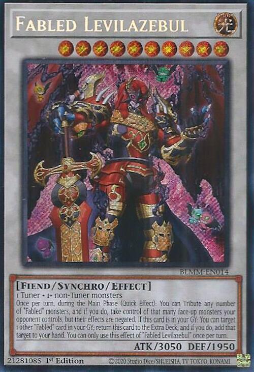 Fabled Levilazebul [BLMM-EN014] Secret Rare Yu-Gi-Oh!