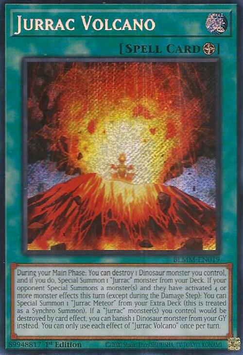 Jurrac Volcano [BLMM-EN019] Secret Rare Yu-Gi-Oh!