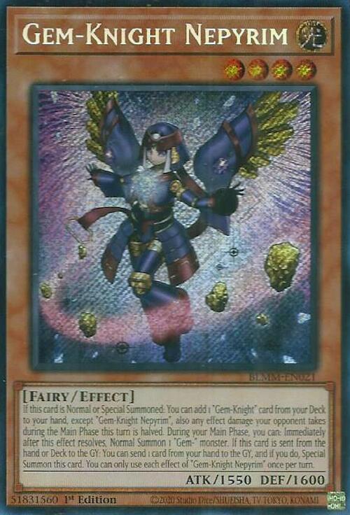 Gem-Knight Nepyrim [BLMM-EN021] Secret Rare Yu-Gi-Oh!