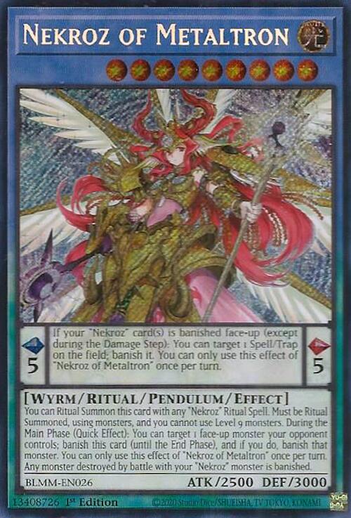 Nekroz of Metaltron [BLMM-EN026] Secret Rare Yu-Gi-Oh!