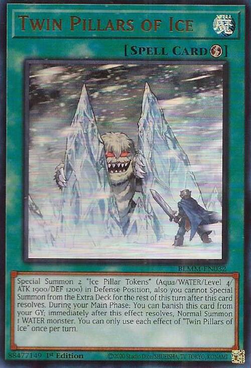 Twin Pillars of Ice [BLMM-EN032] Ultra Rare Yu-Gi-Oh!