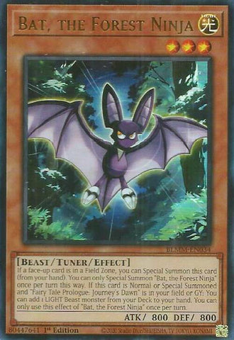 Bat, the Forest Ninja [BLMM-EN034] Ultra Rare Yu-Gi-Oh!