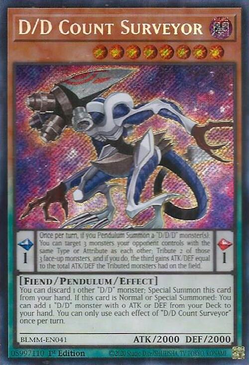 D/D Count Surveyor [BLMM-EN041] Secret Rare Yu-Gi-Oh!