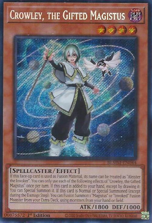 Crowley, the Gifted Magistus [BLMM-EN044] Secret Rare Yu-Gi-Oh!
