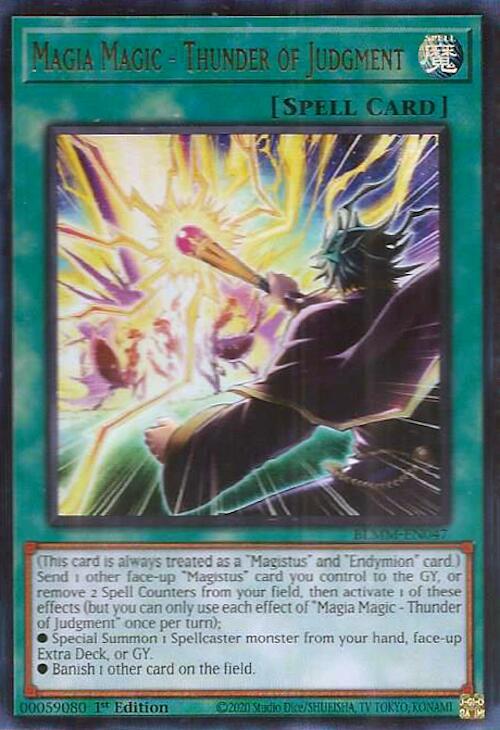 Magia Magic - Thunder of Judgment [BLMM-EN047] Ultra Rare Yu-Gi-Oh!