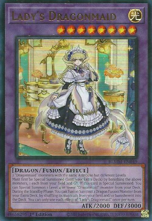 Lady's Dragonmaid [BLMM-EN049] Ultra Rare Yu-Gi-Oh!