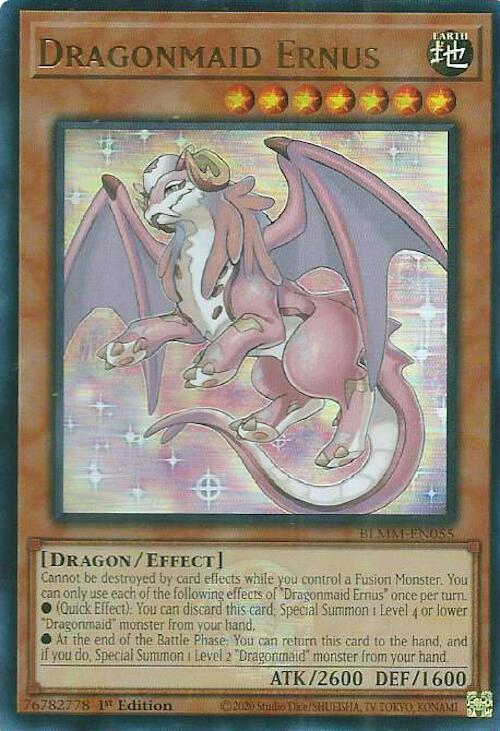 Dragonmaid Ernus [BLMM-EN055] Ultra Rare Yu-Gi-Oh!