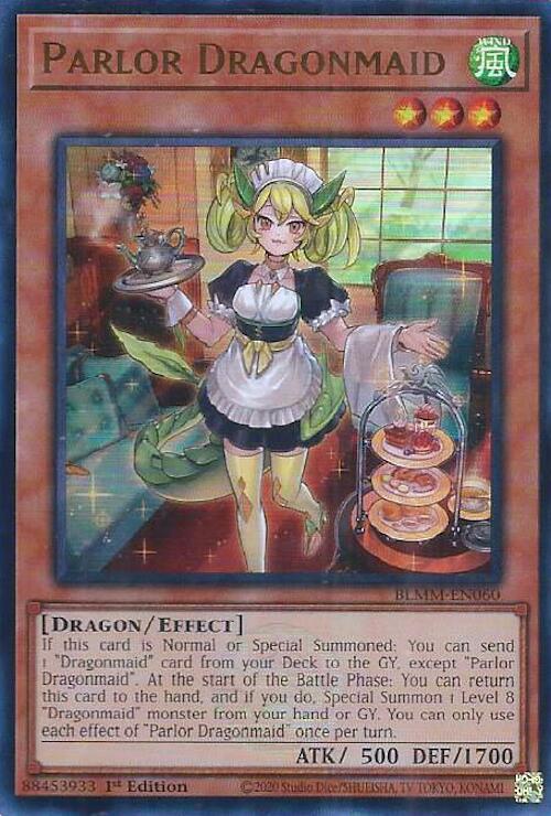 Parlor Dragonmaid [BLMM-EN060] Ultra Rare Yu-Gi-Oh!