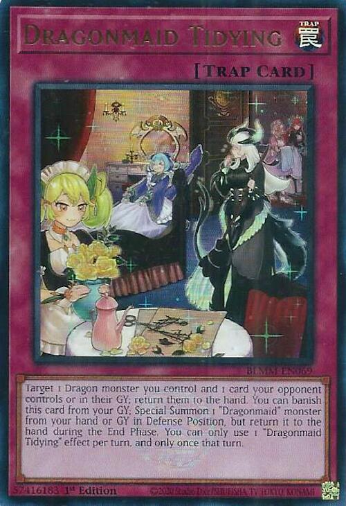 Dragonmaid Tidying [BLMM-EN069] Ultra Rare Yu-Gi-Oh!