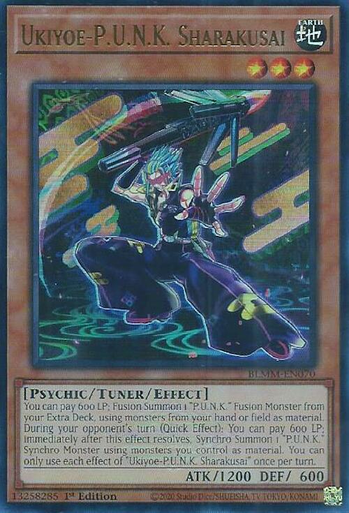Ukiyoe-P.U.N.K. Sharakusai [BLMM-EN070] Ultra Rare Yu-Gi-Oh!