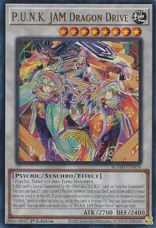 P.U.N.K. JAM Dragon Drive [BLMM-EN078] Ultra Rare Yu-Gi-Oh!