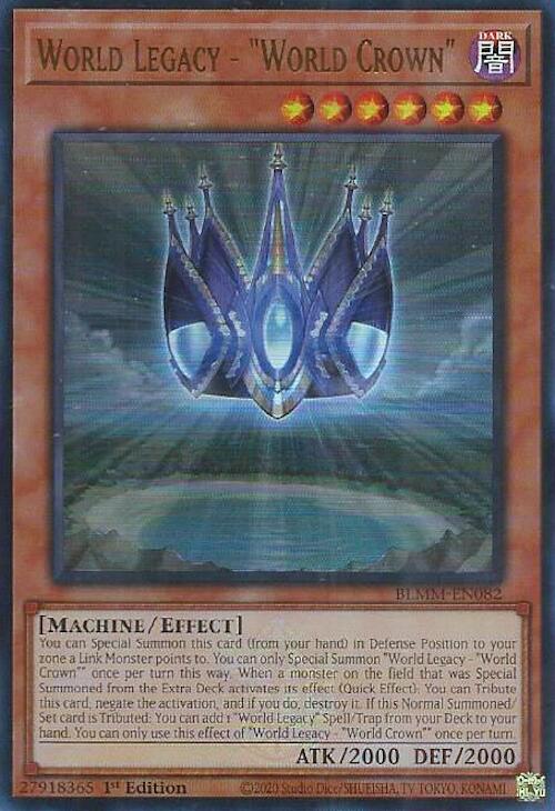 World Legacy - "World Crown" [BLMM-EN082] Ultra Rare Yu-Gi-Oh!