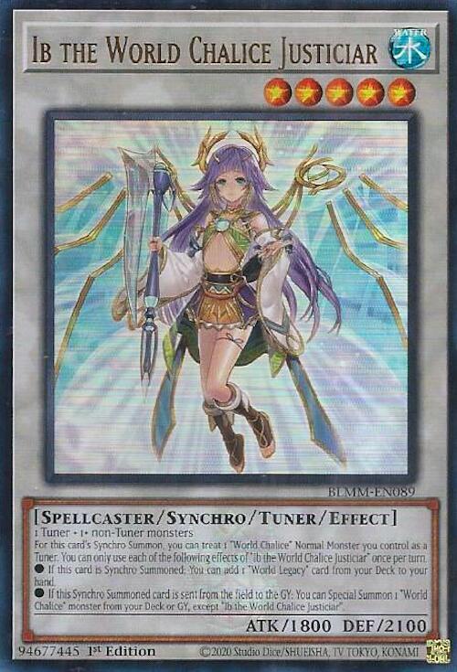 Ib the World Chalice Justiciar [BLMM-EN089] Ultra Rare Yu-Gi-Oh!