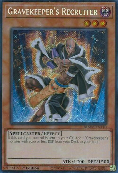 Gravekeeper's Recruiter [BLMM-EN110] Secret Rare Yu-Gi-Oh!