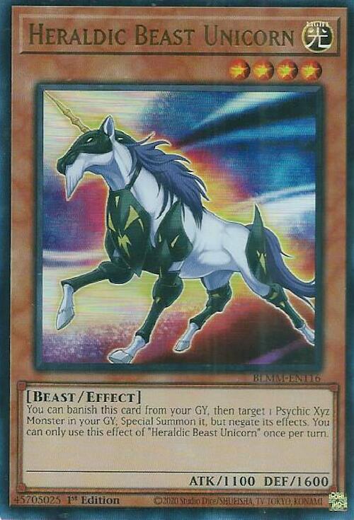 Heraldic Beast Unicorn [BLMM-EN116] Ultra Rare Yu-Gi-Oh!