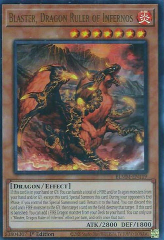 Blaster, Dragon Ruler of Infernos [BLMM-EN119] Ultra Rare Yu-Gi-Oh!