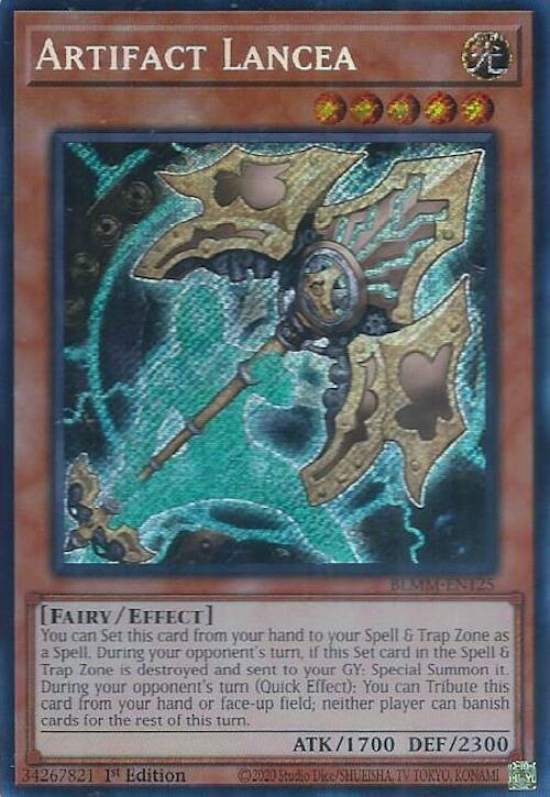 Artifact Lancea [BLMM-EN125] Secret Rare Yu-Gi-Oh!