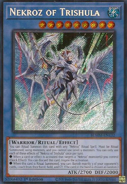 Nekroz of Trishula [BLMM-EN132] Secret Rare Yu-Gi-Oh!