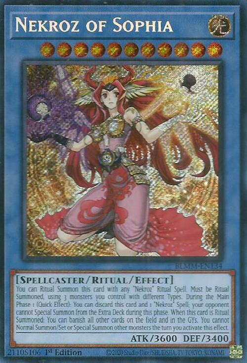 Nekroz of Sophia [BLMM-EN134] Secret Rare Yu-Gi-Oh!