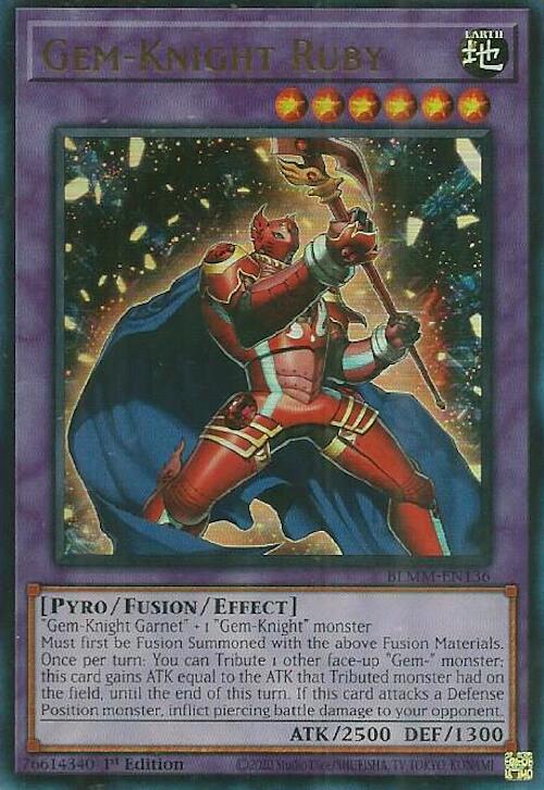 Gem-Knight Ruby [BLMM-EN136] Ultra Rare Yu-Gi-Oh!
