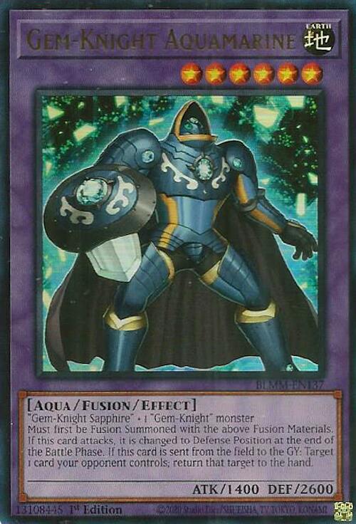 Gem-Knight Aquamarine [BLMM-EN137] Ultra Rare Yu-Gi-Oh!