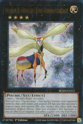 Number 8: Heraldic King Genom-Heritage [BLMM-EN152] Ultra Rare Yu-Gi-Oh!
