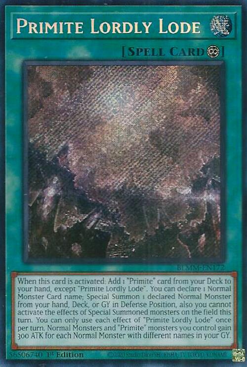 Primite Lordly Lode [BLMM-EN172] Secret Rare Yu-Gi-Oh!