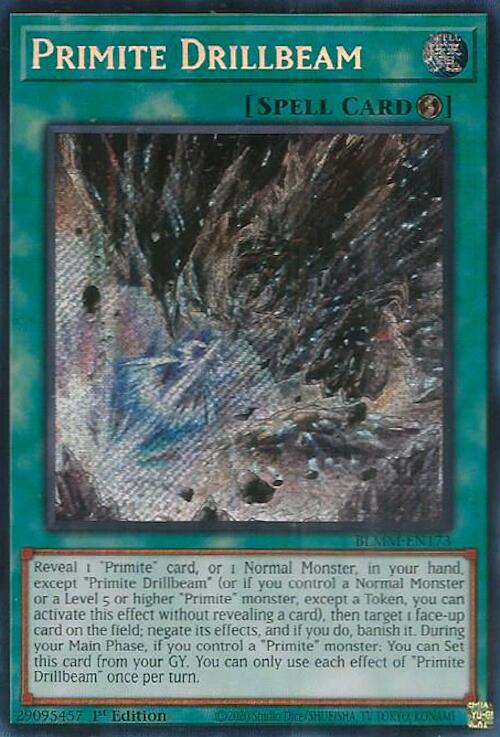 Primite Drillbeam [BLMM-EN173] Secret Rare Yu-Gi-Oh!