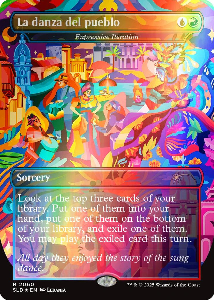 La danza del pueblo - Expressive Iteration (Rainbow Foil) [Secret Lair Drop Series] Magic: The Gathering