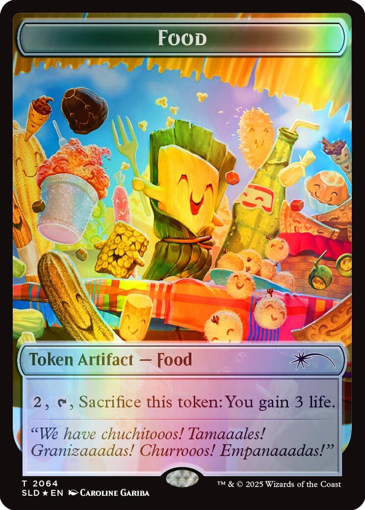 Food Token (2064) (Rainbow Foil) [Secret Lair Drop Series] Magic: The Gathering
