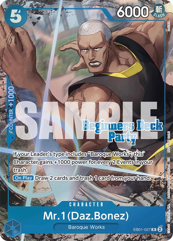 Mr. 1 (Daz.Bonez) (ST-23 - ST-28 Beginners Deck Party) [Winner] [One Piece Promotion Cards] Bandai
