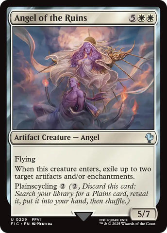 Angel of the Ruins (Surge Foil) [FINAL FANTASY Commander] Magic: The Gathering