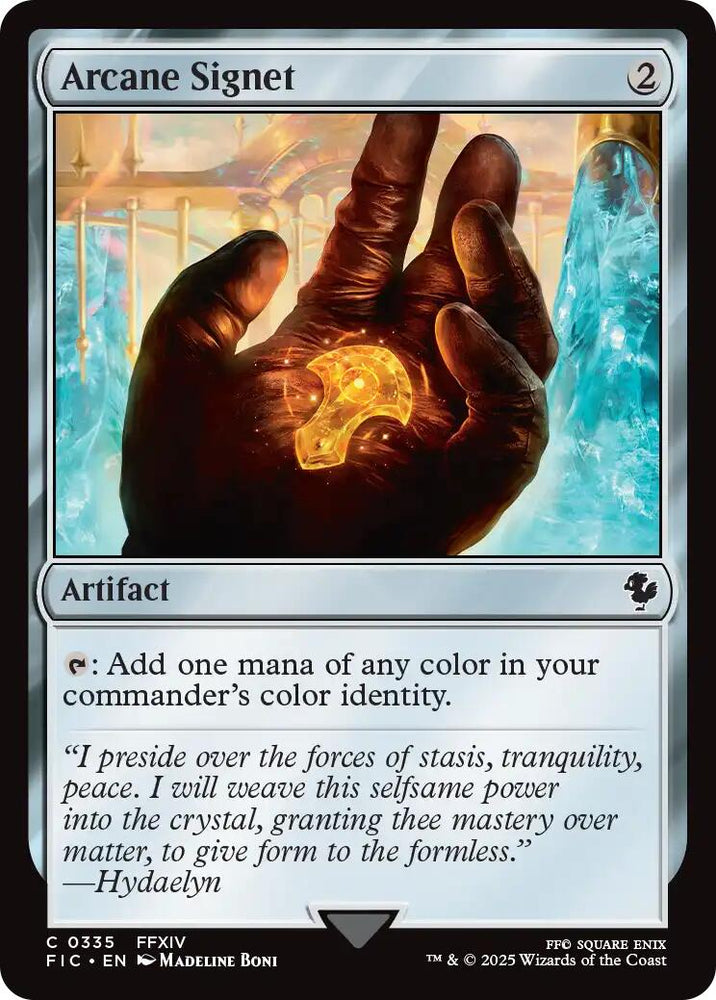 Arcane Signet (0335) (Surge Foil) [FINAL FANTASY Commander] Magic: The Gathering