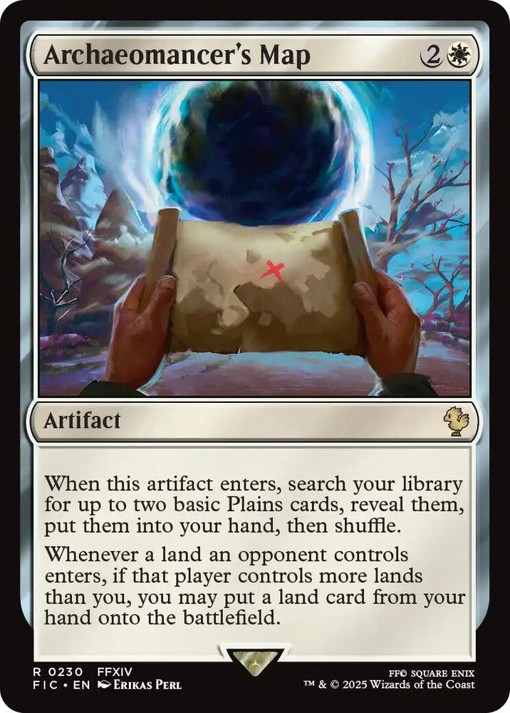 Archaeomancer's Map (Surge Foil) [FINAL FANTASY Commander] Magic: The Gathering