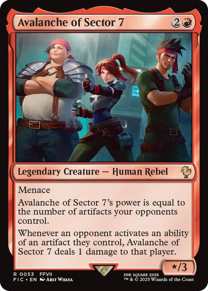 Avalanche of Sector 7 (Surge Foil) [FINAL FANTASY Commander] Magic: The Gathering