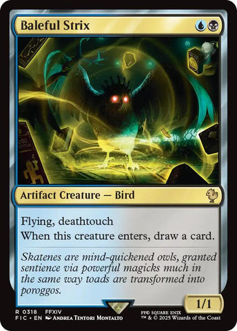 Baleful Strix (Surge Foil) [FINAL FANTASY Commander] Magic: The Gathering