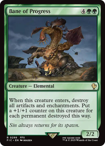 Bane of Progress (Surge Foil) [FINAL FANTASY Commander] Magic: The Gathering