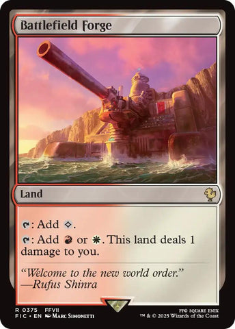 Battlefield Forge (Surge Foil) [FINAL FANTASY Commander] Magic: The Gathering