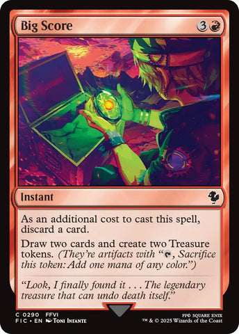 Big Score (Surge Foil) [FINAL FANTASY Commander] Magic: The Gathering