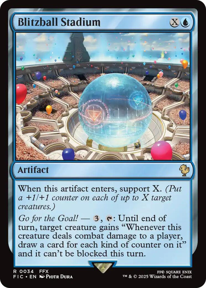 Blitzball Stadium (Surge Foil) [FINAL FANTASY Commander] Magic: The Gathering