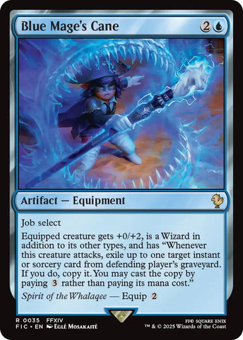 Blue Mage's Cane (Surge Foil) [FINAL FANTASY Commander] Magic: The Gathering