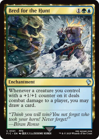 Bred for the Hunt (Surge Foil) [FINAL FANTASY Commander] Magic: The Gathering