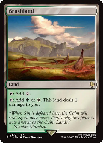 Brushland (Surge Foil) [FINAL FANTASY Commander] Magic: The Gathering