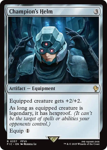 Champion's Helm (Surge Foil) [FINAL FANTASY Commander] Magic: The Gathering